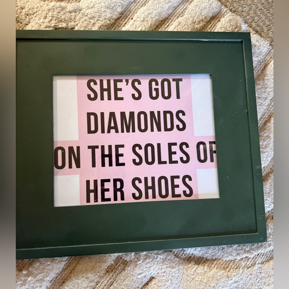 Paul Simon song “framed Hunter Green 8 x 10” frame art